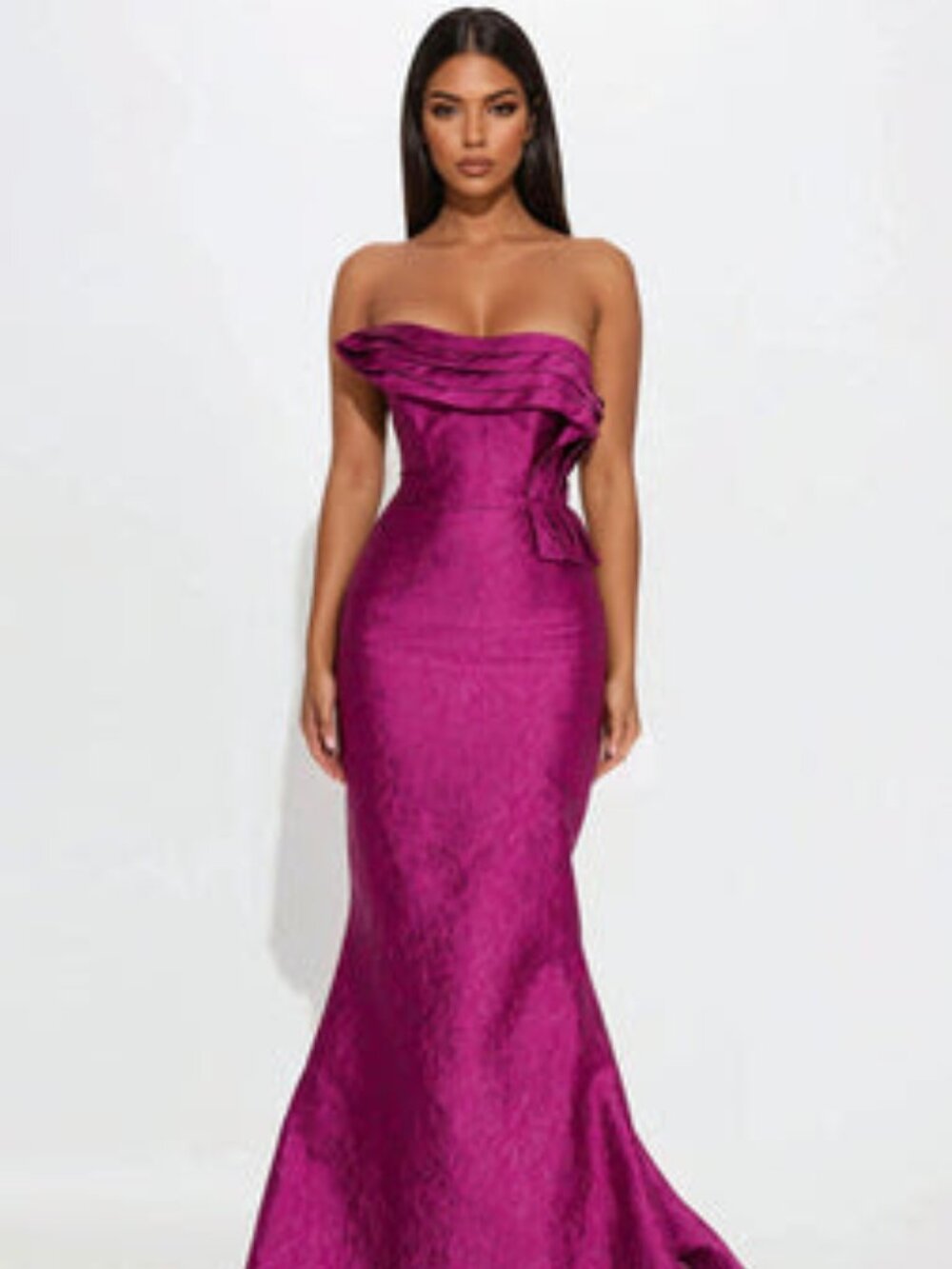 Fashionnova  Making A Statement Gown - Mauve
